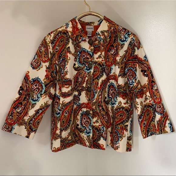 Chico's Jackets & Blazers - Chico’s Paisley Print Jacket